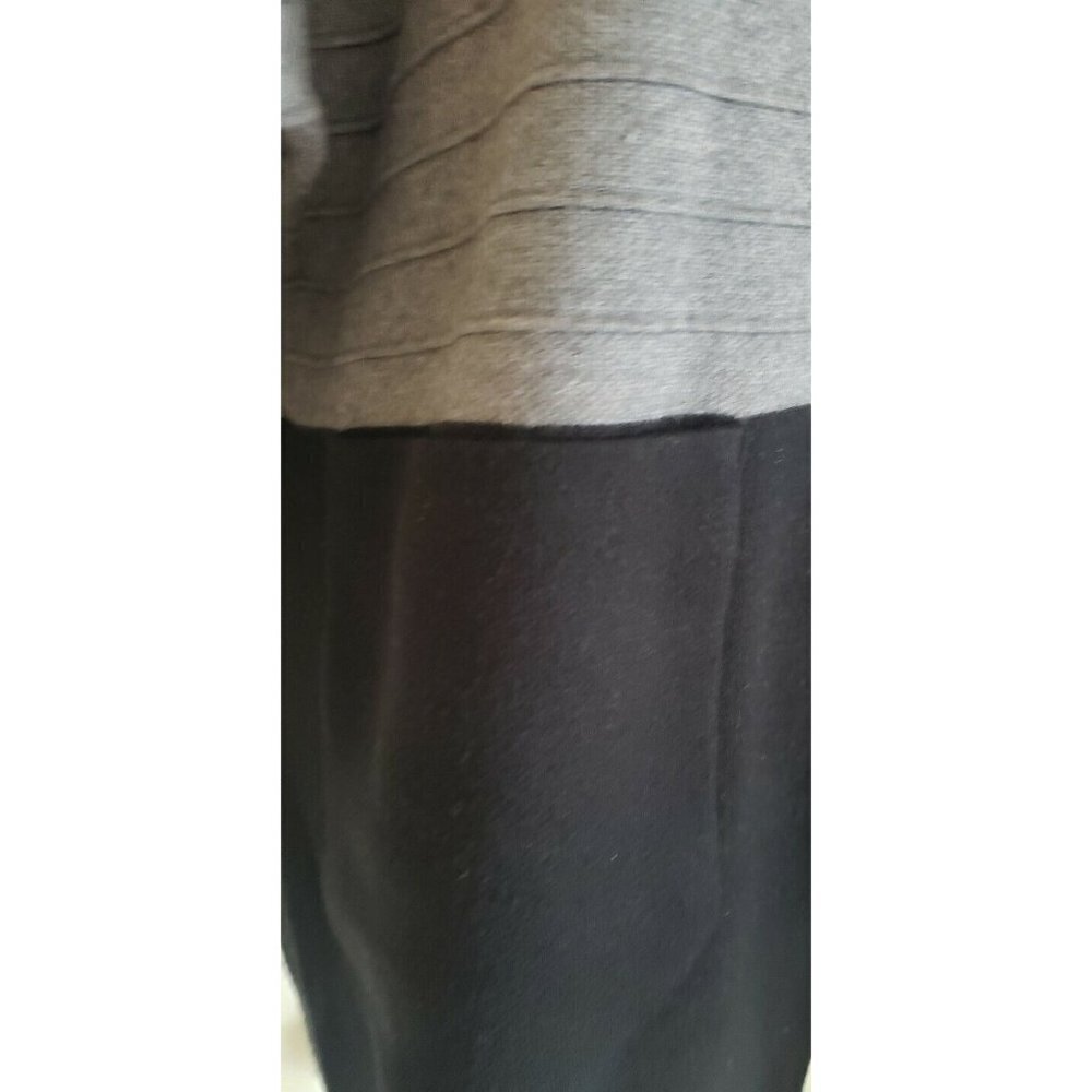 NWT ROMIMONA WOMEN'S BLACK GREY ZIPPER CLOSURE SWEATER TOP CARDIGAN SMALL - Picture 4 of 10